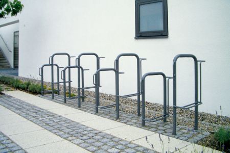 Fahrradparker F 3100, einseitige Radeinstellung