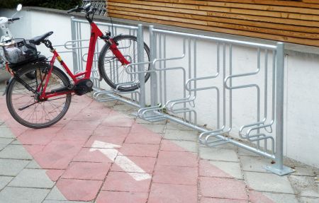 Fahrradparker F 3180, einseitige Radeinstellung