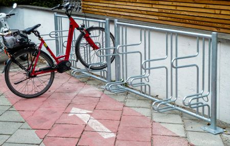 Fahrradparker F 3180, einseitige Radeinstellung