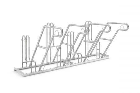 Fahrradständer F 2470 mit Anlehnbügel, einseitige Radeinstellung