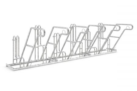 Fahrradständer F 2470 mit Anlehnbügel, einseitige Radeinstellung