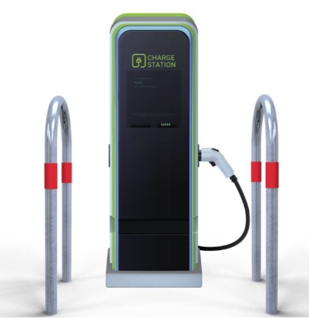Absperrbügel A 15500 als E-Ladesäulenschutz