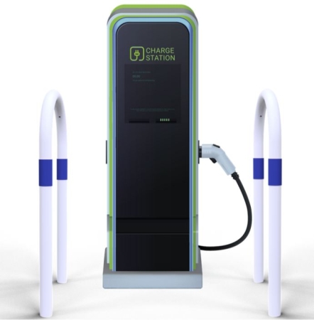 Absperrbügel A 15500 als E-Ladesäulenschutz