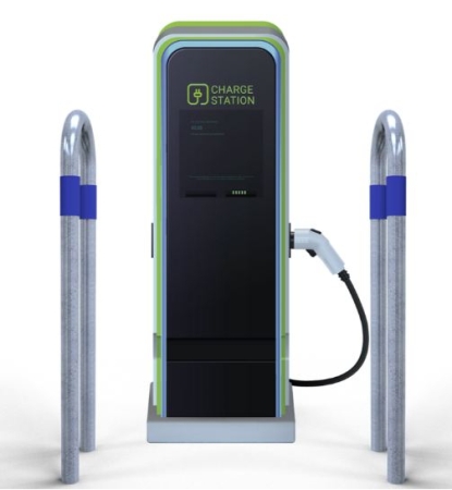Absperrbügel A 15500 als E-Ladesäulenschutz