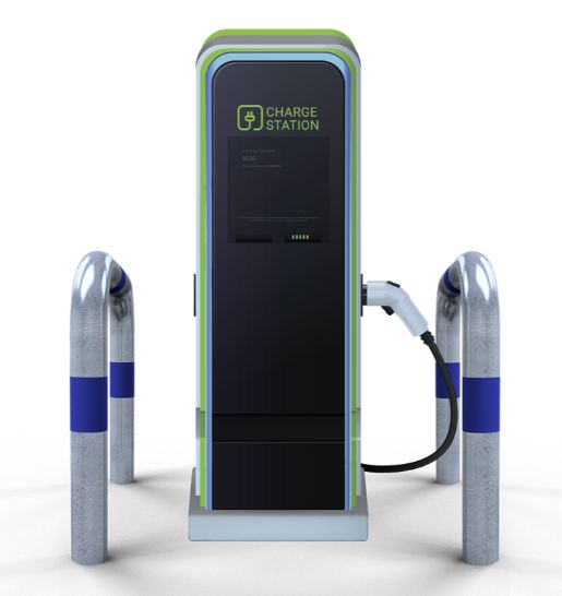 Absperrbügel A 15520 als E-Ladesäulenschutz