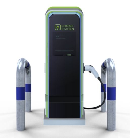 Absperrbügel A 15520 als E-Ladesäulenschutz