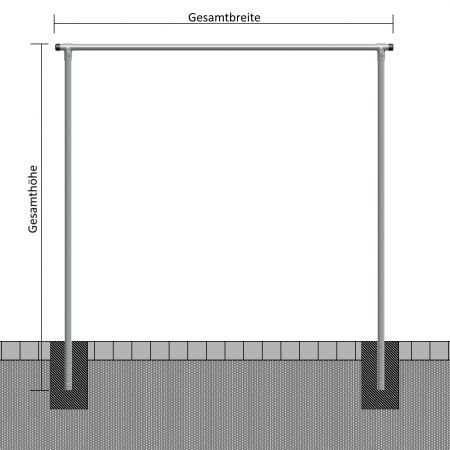 Teppichklopfgerüst