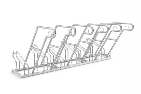 Fahrradständer F 2440 mit Anlehnbügel, einseitige Radeinstellung