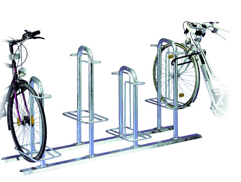 Fahrradparker F 190, doppelseitige Radeinstellung