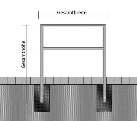 Anlehnbügel Ø 48 mm