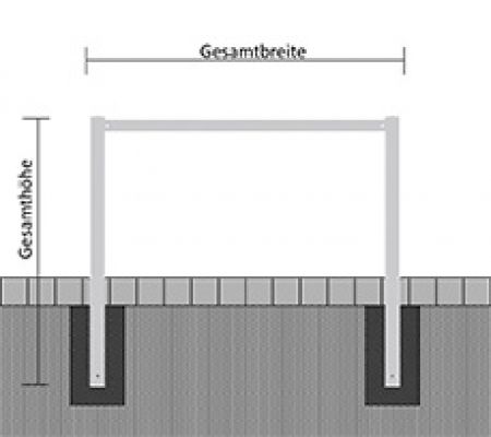 Wegesperre feststehend geschweißt